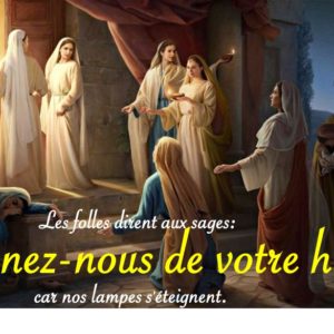 DONNEZ-NOUS DE VOTRE HUILE…