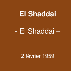 El Shaddai El Shaddai