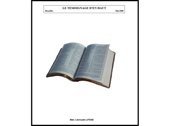 LE TÉMOIGNAGE D’EN HAUT